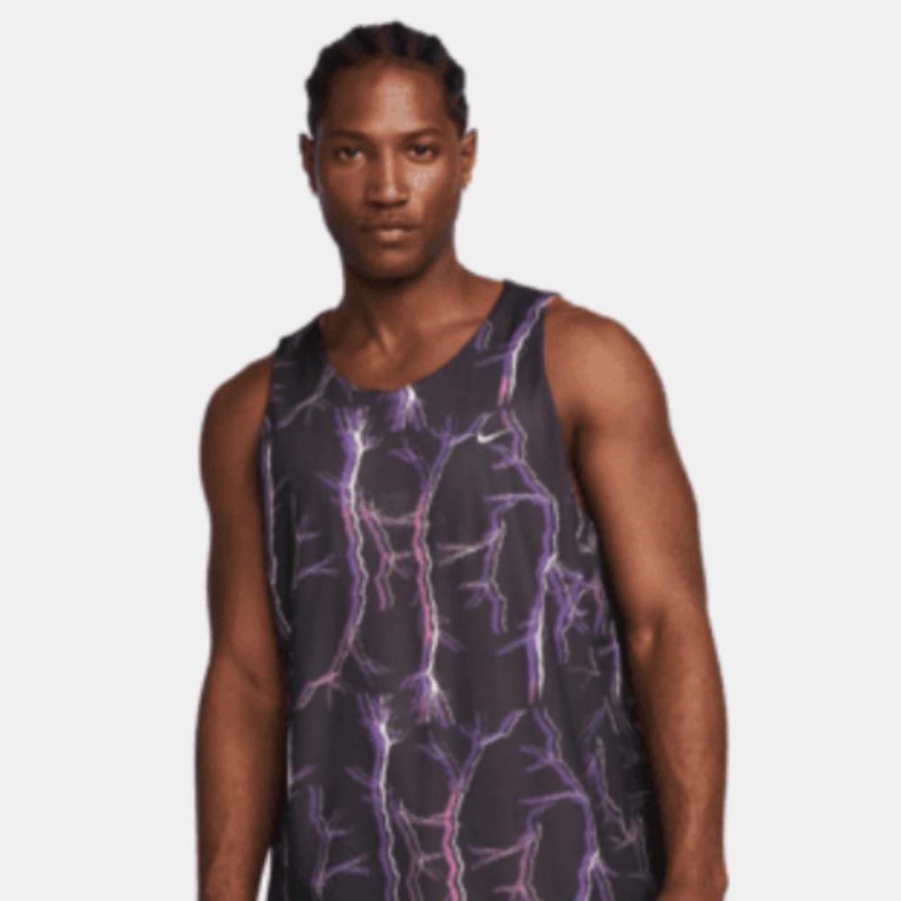 NWT Nike Men’s Premium Basketball Jersey - Action grape/pinksicle/off noir